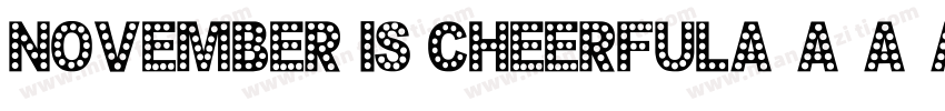 november is cheerful字体转换